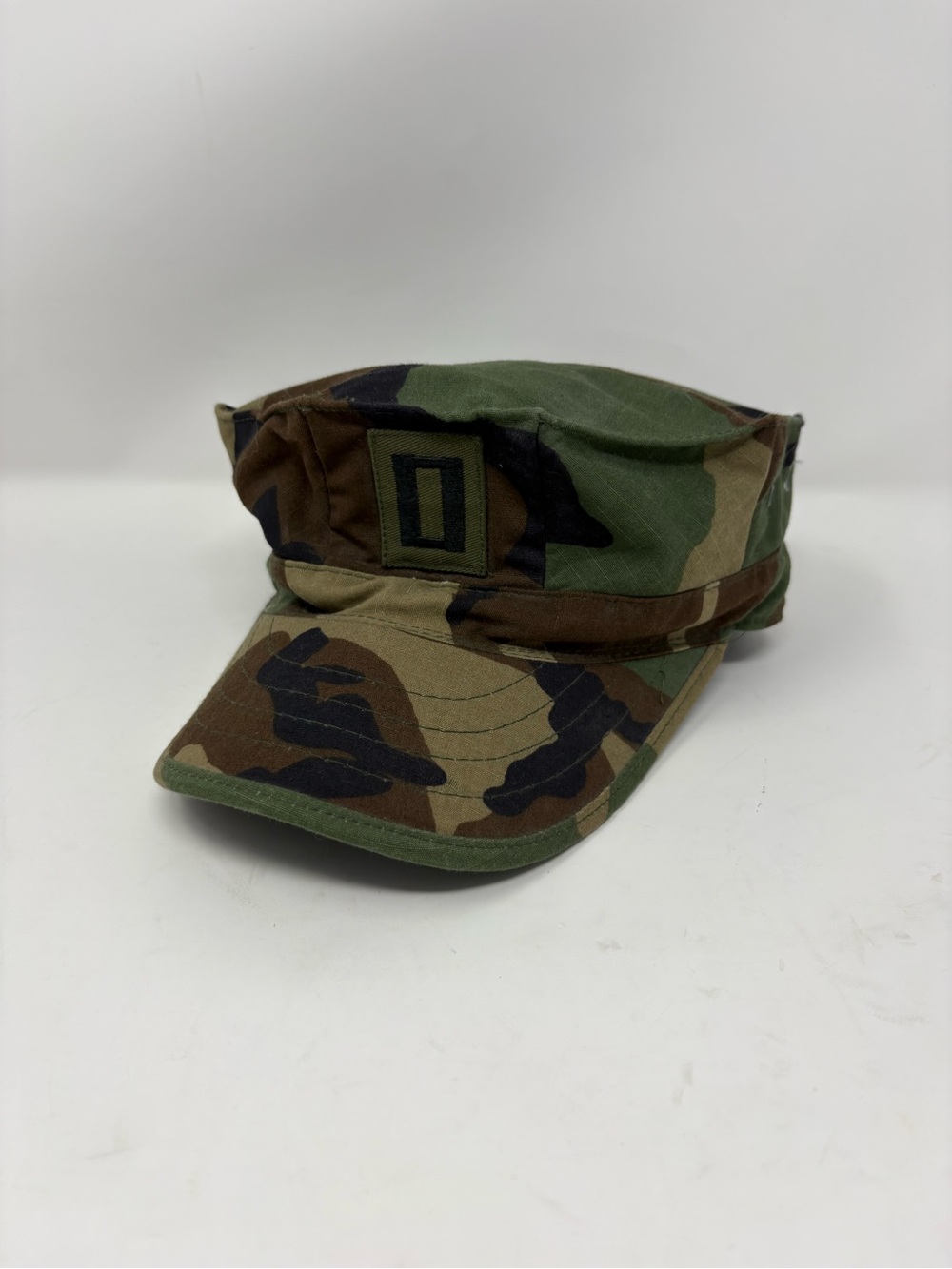 USGI Woodland Camo Military Patrol Cap Type II Medium